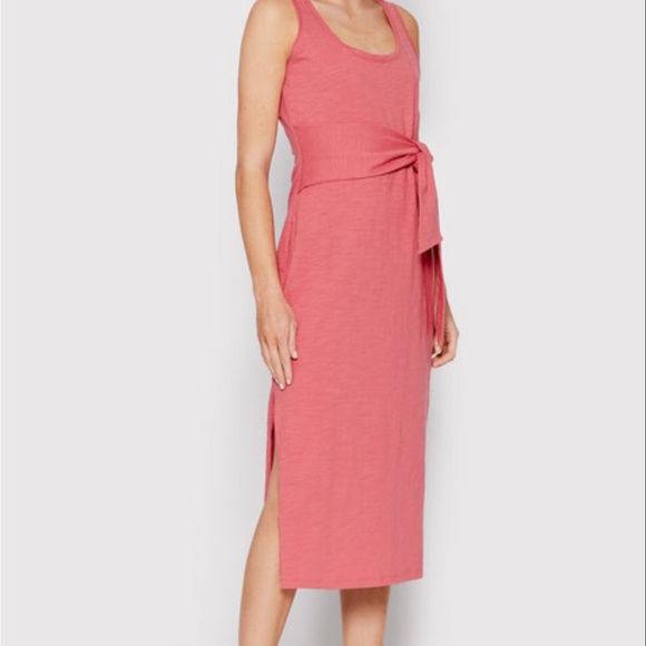 Lauren Ralph Lauren | Womens Tie-Waist Mid-Calf Midi Dress - Picture 2 of 9